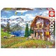 Puzzle chalet alpin 4000 pieces 136x96cm-lilojouets-morbihan-bretagne