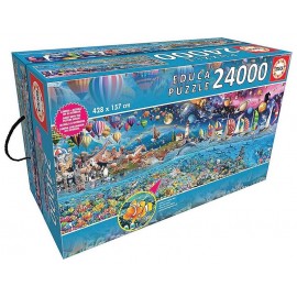 PUZZLE LA VIE LE PLUS GRAND PUZZLE 24000 PIECES 428X157CM