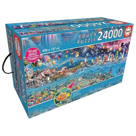 PUZZLE LA VIE LE PLUS GRAND PUZZLE 24000 PIECES 428X157CM-LiloJouets-Morbihan-Bretagne