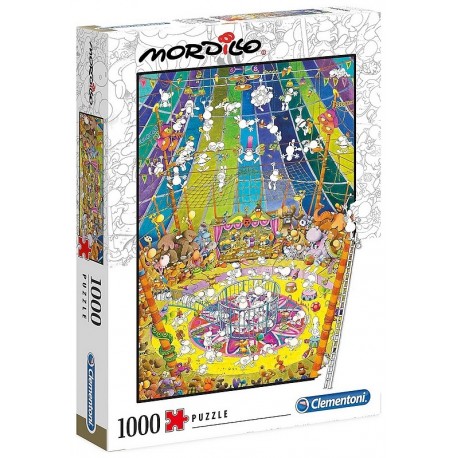 PUZZLE LE CIRQUE 1000 PIECES - ILLUSTRATION MORDILLO-LiloJouets-Morbihan-Bretagne