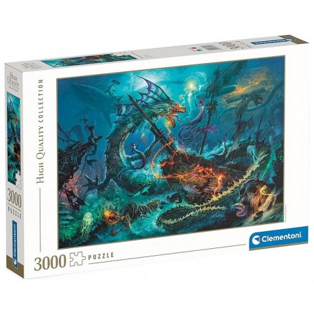 PUZZLE BATAILLE SOUS L'EAU 3000 PIECES 119X85CM-LiloJouets-Morbihan-Bretagne