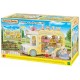 Bus arc en ciel creche des bebes et cour de recreation sylvanian families-lilojouets-morbihan-bretagne