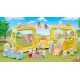 Bus arc en ciel creche des bebes et cour de recreation sylvanian families-lilojouets-morbihan-bretagne