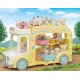 Bus arc en ciel creche des bebes et cour de recreation sylvanian families-lilojouets-morbihan-bretagne