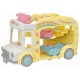 Bus arc en ciel creche des bebes et cour de recreation sylvanian families-lilojouets-morbihan-bretagne