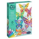 COFFRET MOBILE VITRAIL PAPILLONS - ART ET CREATIONS - SENTOSPHERE