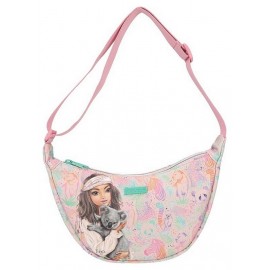 PETIT SAC A BANDOULIERE DEMI-LUNE ROSE FERGIE ET KOALA TOPMODEL-LiloJouets-Morbihan-Bretagne