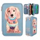 Trousse bleue chien topmodel 3 compartiments-lilojouets-morbihan-bretagne