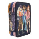 TROUSSE BLEUE FILLES TOPMODEL 3 COMPARTIMENTS
