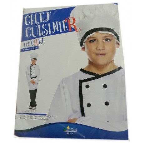 DEGUISE. CHEF CUISINIER 5/7 ANS 128CM-LiloJouets-Morbihan-Bretagne