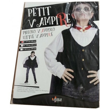 DEGUISE. PETIT VAMPIRE 5/7 ANS 128CM-LiloJouets-Morbihan-Bretagne