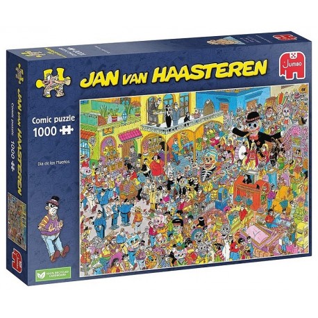 PUZZLE COMIC JOUR DES MORTS 1000 PIECES 68X49CM - JAN VAN HAASTEREN-LiloJouets-Morbihan-Bretagne