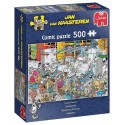 PUZZLE COMIC FABRIQUE DE BONBONS 500 PIECES 48X34CM - JAN VAN HAASTEREN