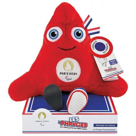 MASCOTTE OFFICIELLE JO PARA-OLYMPIQUE PARIS 2024 - PELUCHE PREMIUM ARTICULEE-LiloJouets-Morbihan-Bretagne