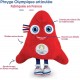 Mascotte officielle jo paris 2024 phryge - peluche premium articulee-lilojouets-morbihan-bretagne