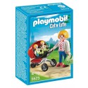 5573 MAMAN AVEC JUMEAUX ET LANDAU PLAYMOBIL CITY LIFE 15 PIECES