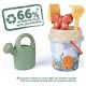 Seau garni de plage plastique recycle smoby life-lilojouets-morbihan-bretagne