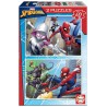 PUZZLES SPIDERMAN 2X48 PIECES 28X20CM-LiloJouets-Morbihan-Bretagne