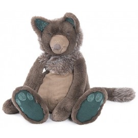 PELUCHE LOUP BRINDILLE 50CM - RENDEZ VOUS CHEMIN DU LOUP MOULIN ROTY
