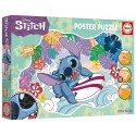 PUZZLE POSTER STITCH SUR SURF DISNEY 250 PIECES 100X70CM