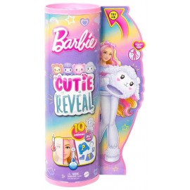 BARBIE CUTIE REVEAL AGNEAU TUBE POUPEE 30CM ET 10 SURPRISES-LiloJouets-Morbihan-Bretagne