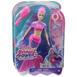 BARBIE SIRENE POWER MALIBU POUPEE 30CM AVEC ACCESSOIRES-LiloJouets-Morbihan-Bretagne