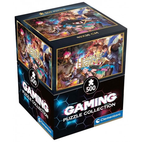 PUZZLE LEAGUE OF LEGENDS 500 PIECES 49X36CM - CUBE GAMING PUZZLE COLLECTION-LiloJouets-Morbihan-Bretagne