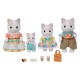 Famille chat latte 4 figurines et accessoires sylvanian families-lilojouets-morbihan-bretagne