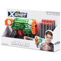 PISTOLET X-SHOT SKINS MENACE 15CM AVEC 8 FLECHETTES MOUSSE ASST