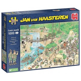 PUZZLE COMIC JUNGLE TOUR 1000 PIECES 68X49CM - JAN VAN HAASTEREN