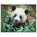 KIT TABLEAU PANDA 40X50CM BRODERIE DIAMANT SUR CHASSIS BOIS