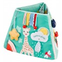 TABLEAU D'ACTIVITES MULTIFACE TISSU - 3 POSITIONS DE JEU SOPHIE LA GIRAFE