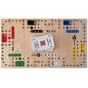 JEU TAC-TIK POCKET - PLATEAU BOIS MODULABLE - 54 CARTES - VARIANTE JEU DE TOCK