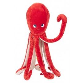 PELUCHE POULPE GEANT 80CM - LES AVENTURES DE PAULIE MOULIN ROTY