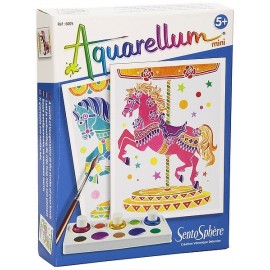 AQUARELLUM MINI CHEVAUX MANEGE-jouets-sajou-56