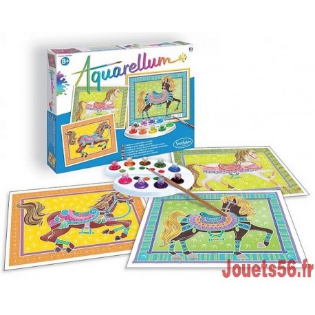 AQUARELLUM CHEVAUX EN PARADE-jouets-sajou-56