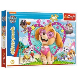 PUZZLE GLITTER PAT PATROUILLE 100 PIECES 48X34CM