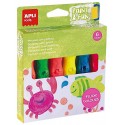 PACK PINCEAUX A RESERVOIR AVEC PEINTURE 6 COULEURS FLUOS