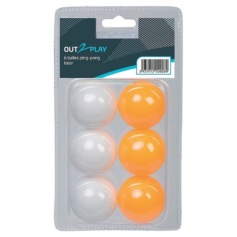 Balles De Ping-Pong - Lot De 6, Diamètre 40 Mm - Qualité Standard Pour Loisirs, Jeux En Famille Ou Entre Amis