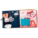 LIVRE D'ACTIVITES TISSU FAON STELLA ET SON DOUDOU LAPIN