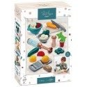 COFFRET POTAGE LEGUMES 20 PIECES DE CUISINE POUR DINETTE