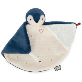 DOUDOU 25CM MANCHOT BLEU - AVEC BOITE KALOO COMPLICES