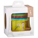 GOBELETS GIGOGNES FLEURS - SOPHIE LA GIRAFE - COLLECTION IL ETAIT UNE FOIS