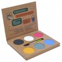 PALETTE DE MAQUILLAGE NATUREL - 6 COULEURS LAVABLE A L'EAU - COSMETIQUE BIO
