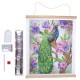 Poster a diamanter paon 35x45cm - crystal art-lilojouets-questembert-muzillac-morbihan