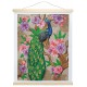 Poster a diamanter paon 35x45cm - crystal art-lilojouets-questembert-muzillac-morbihan