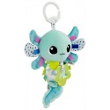 PELUCHE D'EVEIL ALISE L'AXOLOTL - AVEC ANNEAU DE DENTITION ET SUSPENSION