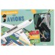 Coffret a la decouverte des avions livre et plateau aimante-lilojouets-questembert-muzillac-morbihan