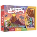 COFFRET A LA DECOUVERTE VOLCANS - 35 MAGNETS LIVRE PLATEAU AIMANTE