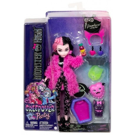POUPEE MONSTER HIGH DRACULAURA 25CM SOIREE PYJAMA - CREEPOVER PARTY-LiloJouets-Questembert-Muzillac-Morbihan